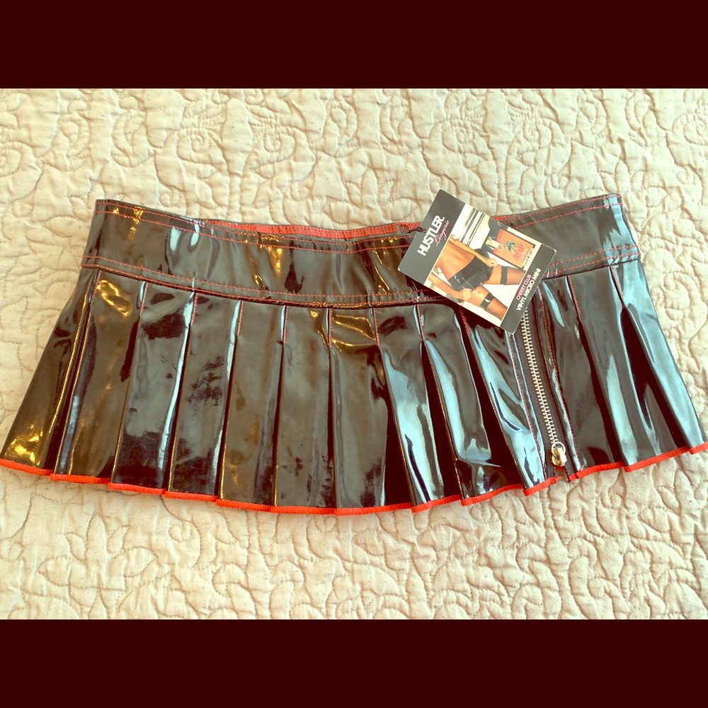 Vinyl Micro Mini Skirt Hustler Lingerie Brand